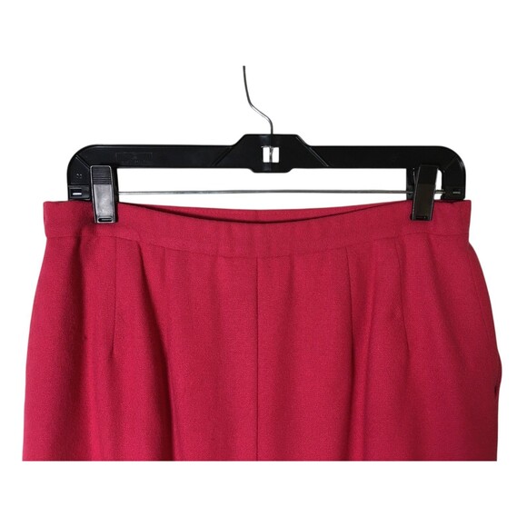 Pendleton Skirt Women's Size 12 Petite Red Stretch Waist Knee Length - Picture 5 of 7